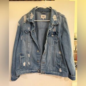 Daytrip Light Blue Distressed Jean Jacket